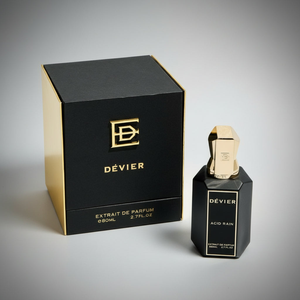 Devier perfume Acid Rain extrait de parfume caja 