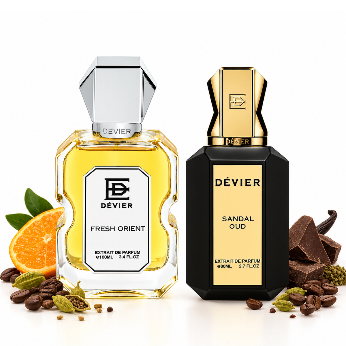 Pareja Especiada · Fresh Orient + Sandal Oud